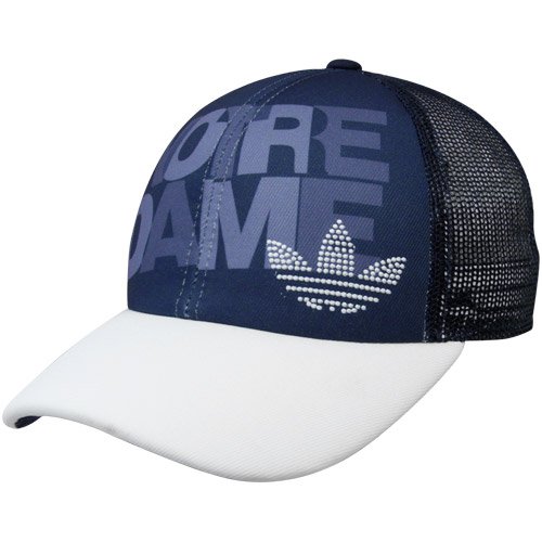 adidas Notre Dame Fighting Irish Ladies Navy Blue Rhinestone Adjustable Trucker Hat