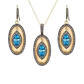 Gift Set: Lilianna's Faux Aquamarine Jewelry Set by