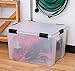 IRIS Weathertight Buckle-Up Storage Box, 62.8 QT, 4 Pack