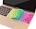 MOSISO Protective Keyboard Skin Compatible MacBook 12 Inch with Retina Display A1534 (Newly Version 2017/2016/2015), Blue and Pink