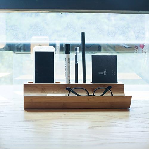 Pen creative finishing debris racks bamboo wood stationery office desktop storage box
