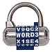 Master Lock 1534D Password Plus Combo Lock in Black, Blue, Red, White, Colors may Vary, 1-Pack