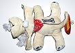 Milk-Bone 100th Anniversary Dog Rope Chew Toy, Cream Color (1 Toy)