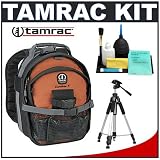 Tamrac 5273 Expedition 3 SLR Photo Backpack (Rust) + Tripod + Accessory Kit for Canon Rebel XSi, XS, XTi, 40D, Nikon D40, D60, D80, D200, D300, D700, Olympus Evolt E-410, E-420, E-510, E-520, and Sony Alpha A200, A300, A350, A700 Digital SLR Cameras