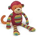 Little Jellycat - Merry Monkey - Baby Rattle and Crinkle Toy - 35cms.