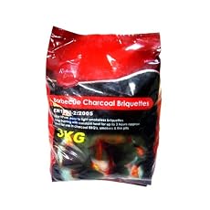 TWIN PACK 3KG BARBEQUE COOKING HEATING CAMPING CHARCOAL BARBEQUE BRIQUETT COAL