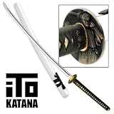Sporting Goods : ITO Katana Model 401 Handmade White Yin Samurai Sword