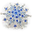 Blue Studded Artisti Pin Brooch