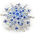 Jewelry : Blue Studded Artisti Pin Brooch