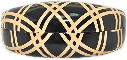 Hard Clamshell Case for Large and Oversized Eyeglasses Sunglasses - Many Colors (Checkerboard Brown)