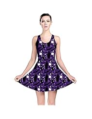 Polyester/Spandex Stretchy Skater Dress 