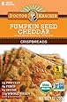 Doctor Kracker Crispbread, Pumpkin Seed Cheddar, 7 Ounce (Pack of 6)