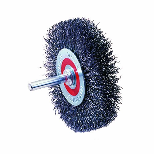 Walter 13C110 Crimped Wire Mounted Brush, Carbon Steel, 1-3/8
