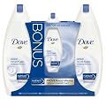 Dove Deep Moisture Body Wash Value Pack, Bonus 6.67oz. bottle with Free Body Pouf, Two 24-Ounce Bottle