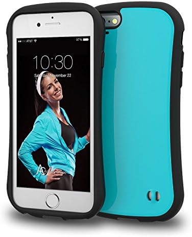 iPhone 6 / 6S Case [SportFit] Premium Protective Case (4.7 inch). Sporty Slim Design / Heavy-duty Protection / Dual Layer Anti-shock Bumper / HONEYCOMB Supportive Grid Structure - Sky Blue