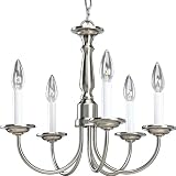Progress Lighting 94400009 5-Light Chandelier, Brushed Nickel