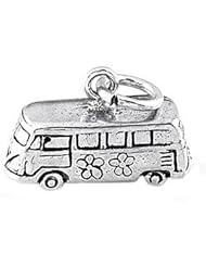 Sterling Silver Hippie Groovy Bus Van Charm