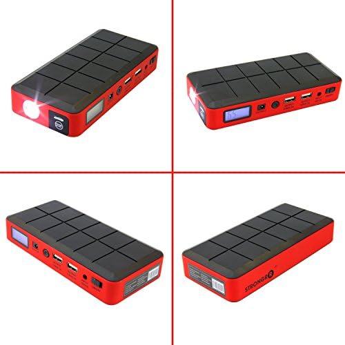 LB1 High Performance New Power Bank for Asus Fonepad Note 6 12000mAh External Battery Pack Portable Jump Starter 12V 400A Peak Current 2 USB Output 5V/2.1A AC Output 5V/1A