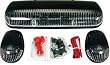 Recon 264155BK Smoked Cab Roof Lights 2002-2007 Chevy & GMC CK Series Heavy Duty Pickup (3-Piece Set)