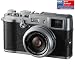 FUJIFILM X100 + FUJ50 Extra battery + FX X100 leather case - brown + 8 GB Class 10 SDHC Memory Card .