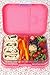Leakproof Bento Box with Removable 4 Section Tray | Nontoxic, Easy to Clean, for Kids & Adults | 16 Bonus Lunchbox Notes by Three Squares, (Blue Skies)