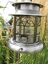 Aurora seeded glass birdfeeder - Pewter