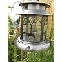 Aurora seeded glass birdfeeder - Pewter