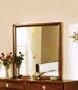 Square Wall Mirror - Light Cherry Finish