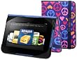 BUILT Slim Folio Standing Case for Kindle Fire HD 7-Inch, Summer of Love Indigo