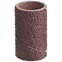 3M Cloth Band 341D, 1/2" Diameter x 1" Width, 80 Grit, Brown (Pack of 100)