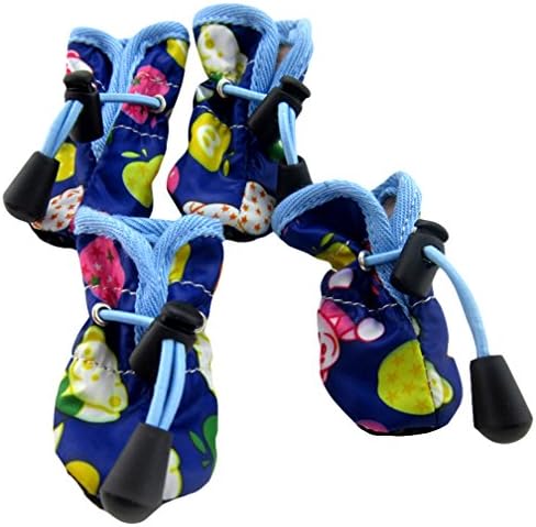 JMLE Puppy Dogs Soft Drawstring Cotton Prints Anti-slip Lightweight Shoes XL Blue
