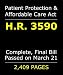 H.R. 3590 - The Health Care Reform Bill as passed on March 21, 2010 -- Complete text signed by President Barack Obama (also known as "Health Reform" and ... Act 2009 / 2010")  2,409 pages -- Searchable