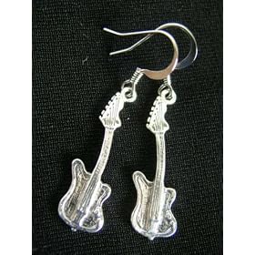 .925 Sterling Electric Guitar Dangle Earrings