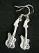 .925 Sterling Electric Guitar Dangle Earrings