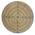 BestSaller 1207 Holz-Zielscheibe hell, ca. 30 cm
