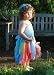 Silk Fairy Skirt (Blue/Rainbow)(Toddler-Sized)