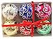 6pk 80mm Shatterproof Assorted Swirling Ball Ornaments