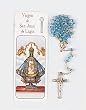 Bookmark Rosary - Virgen de San Juan de Lagos - Bookmark and Full 14" Rosary - Exclusively from the Studios of Cromo NB (Milano, Italy)