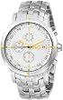 Stainless Steel Quartz Two Tone Silver Tone Dial Link Bracelet