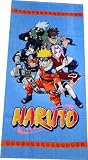 Belltex 165111 Naruto blau 1 strandtuch velours 76 x 152 cm