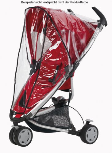 Imagen 6 de Quinny 65606130 Zapp Black Line - Silla de paseo con cesto de la compra, capota, protector para la lluvia, pinza para sombrilla y adaptador para capazo (3 ruedas), armazón y asiento color negro