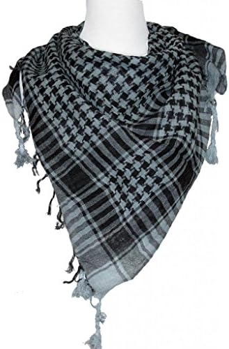 Military Shemagh Arab Tactical Desert Keffiyeh Scarf (Gray)