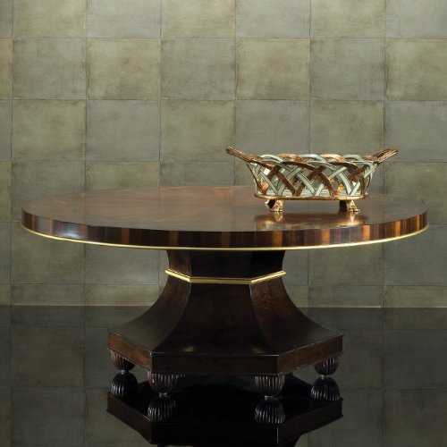 American Drew Bob Mackie Signature Round Rosewood Cocktail Table