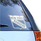 New York Rangers 8x8 White Decal Logo