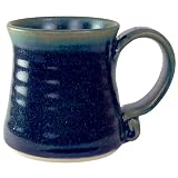 Handcrafted Feathered Blue Mug