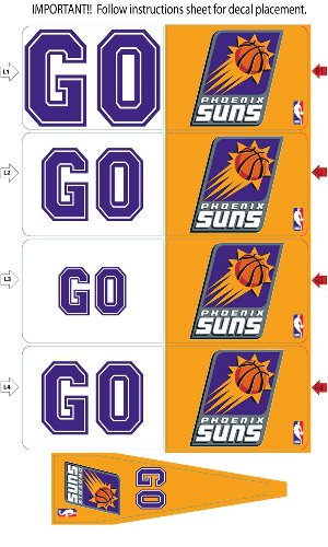 Phoenix Suns Animated 3-D Auto Spin-Flags