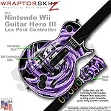 Alecias Swirl 02 Purple Skin by WraptorSkinz TM fits Nintendo Wii Guitar He ....
