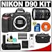Nikon D90 Digital SLR Camera Body + Nikon 18-200mm VR II Lens + Nikon MB-D80 Battery Grip + 16GB Memory Card + Nikon EN-EL3e Battery + Case + Cameta Bonus Accessory Kit