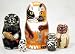 Alley Cat Nesting Doll 5pc./4
