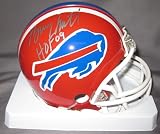 Bruce Smith Buffalo Bills NFL Hand Signed Mini Football Helmet with HOF 09 Inscription
